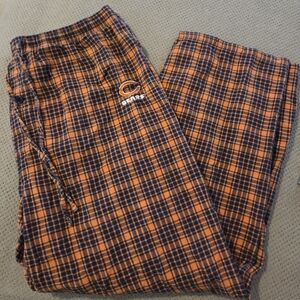 Bears Orange and Blue Plaid Men's Pants